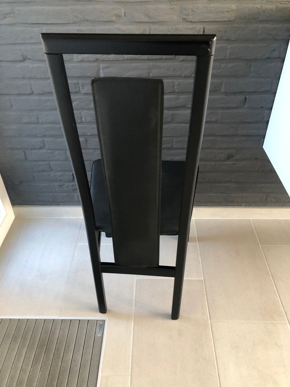 6 zwarte eetkamerstoelen, Maison & Meubles, Chaises, Enlèvement, Bois, Modern, Noir