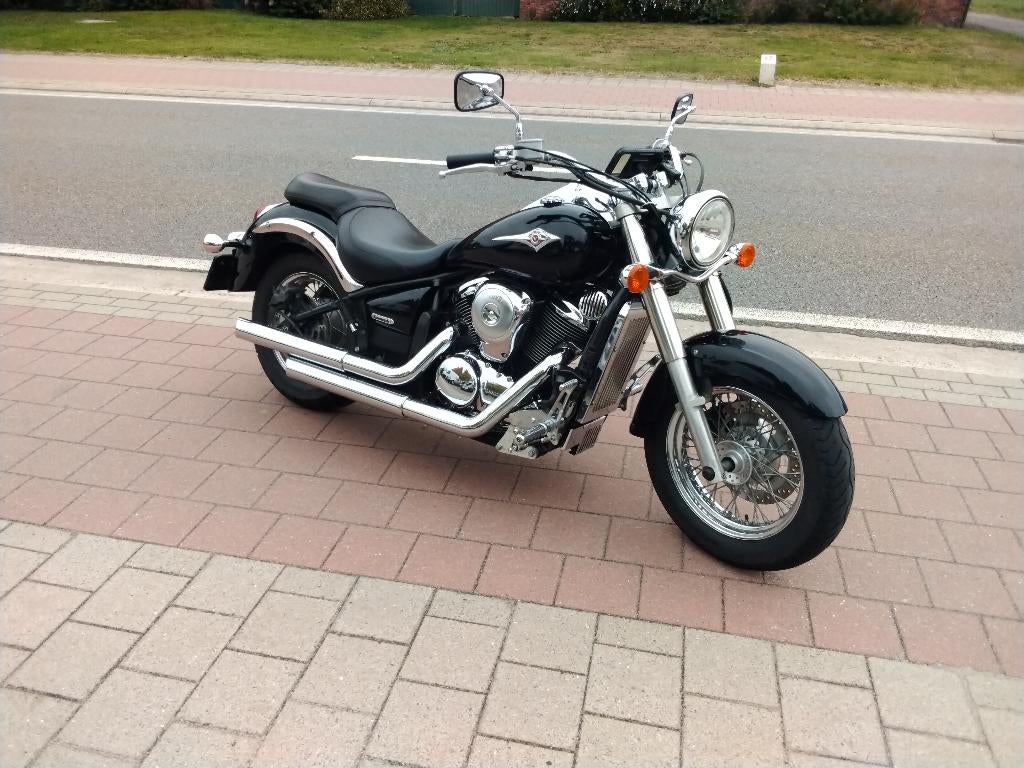 Kawasaki VN 900, Motoren, 2 cilinders, Chopper, 900 cc, Particulier