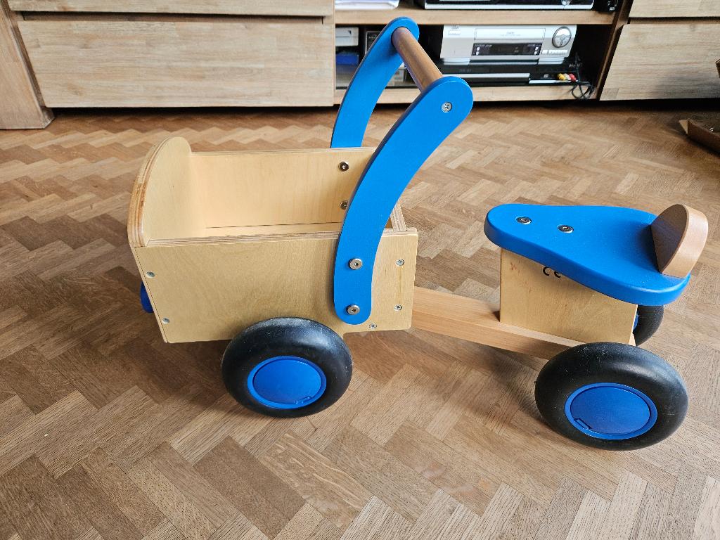 Houten bakfiets., Kinderen en Baby's, Ophalen, Zo goed als nieuw