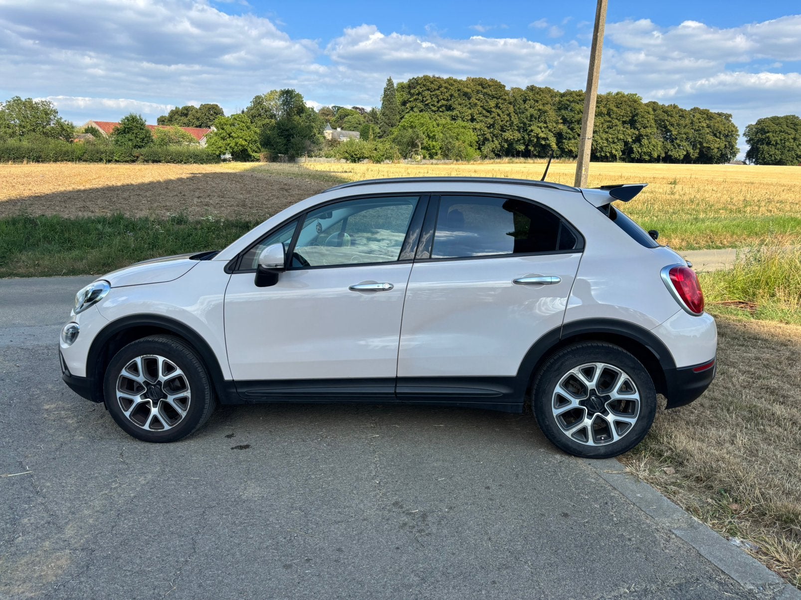 Fiat 500 X, Auto's, Automaat, Zwart, 500X, Beige
