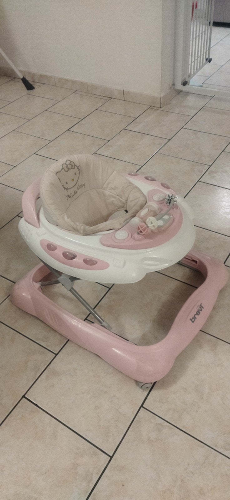 trotteur roulant hello Kitty comme neuf, Enfants & Bébés, Enlèvement ou Envoi, Comme neuf, Chaise rebondissante
