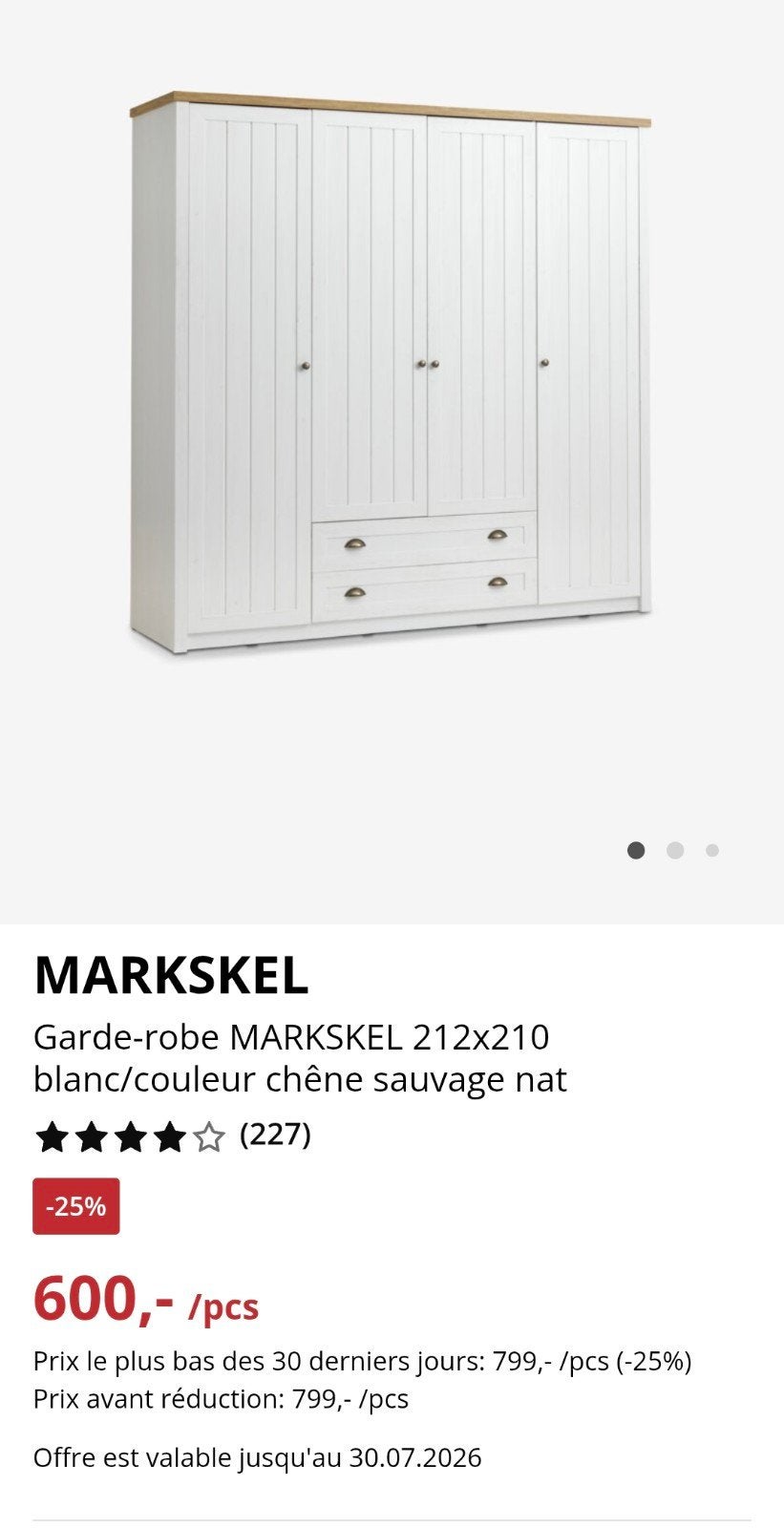 Garde Robe Jysk Markskel, Maison & Meubles