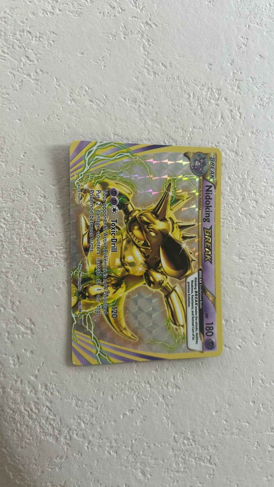 Nidoking break kaart, Hobby en Vrije tijd, Ophalen of Verzenden, Gebruikt, Losse kaart