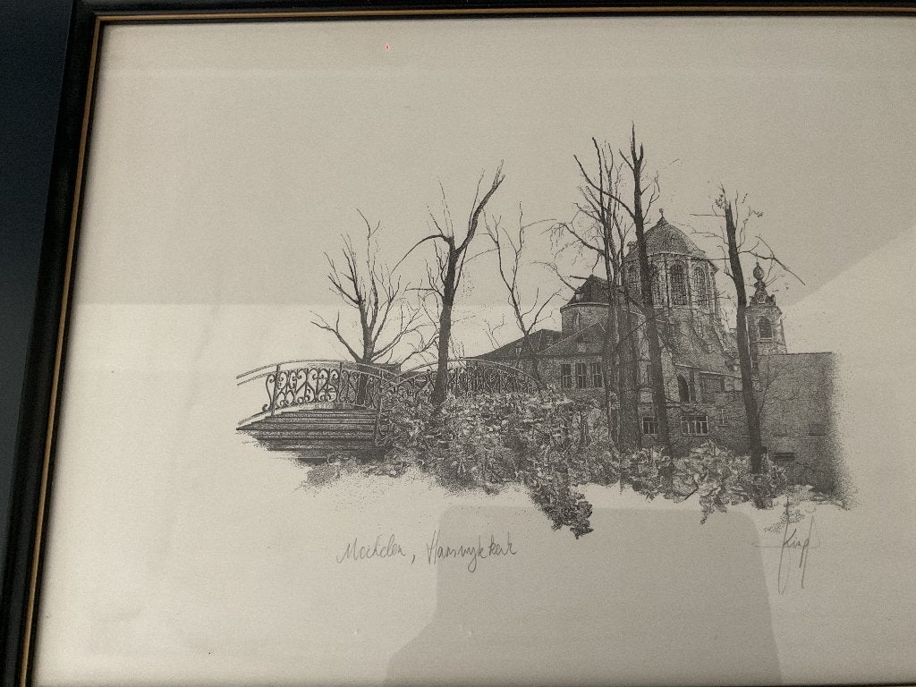 Afdruk pentekening, Ophalen, Zo goed als nieuw