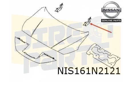 Nissan Leaf Motorkapscharnier Links Origineel! 654015SK0B, Neuf, -, -, Nissan