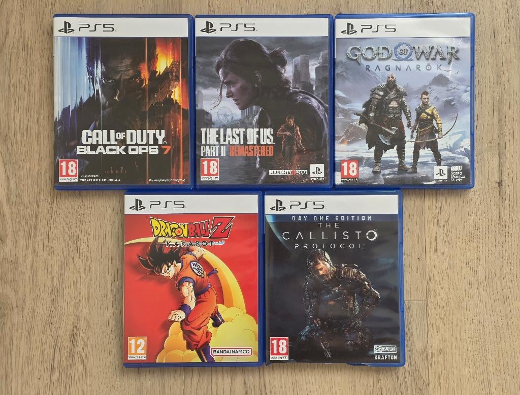 PS5-games: zie beschrijving voor prijs per stuk, Games en Spelcomputers, Games | Sony PlayStation 5, Ophalen, Zo goed als nieuw
