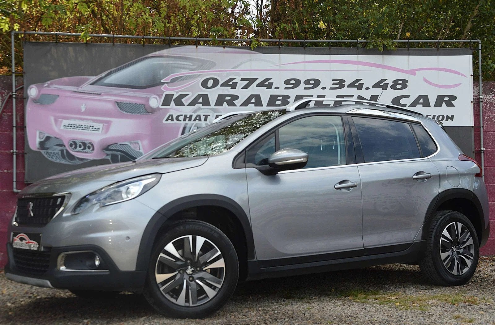 Peugeot 2008 1.2PureTech Allure BOITE AUT TOIT PANO NAV SENS, Argent ou Gris, Achat, Euro 6, Entreprise