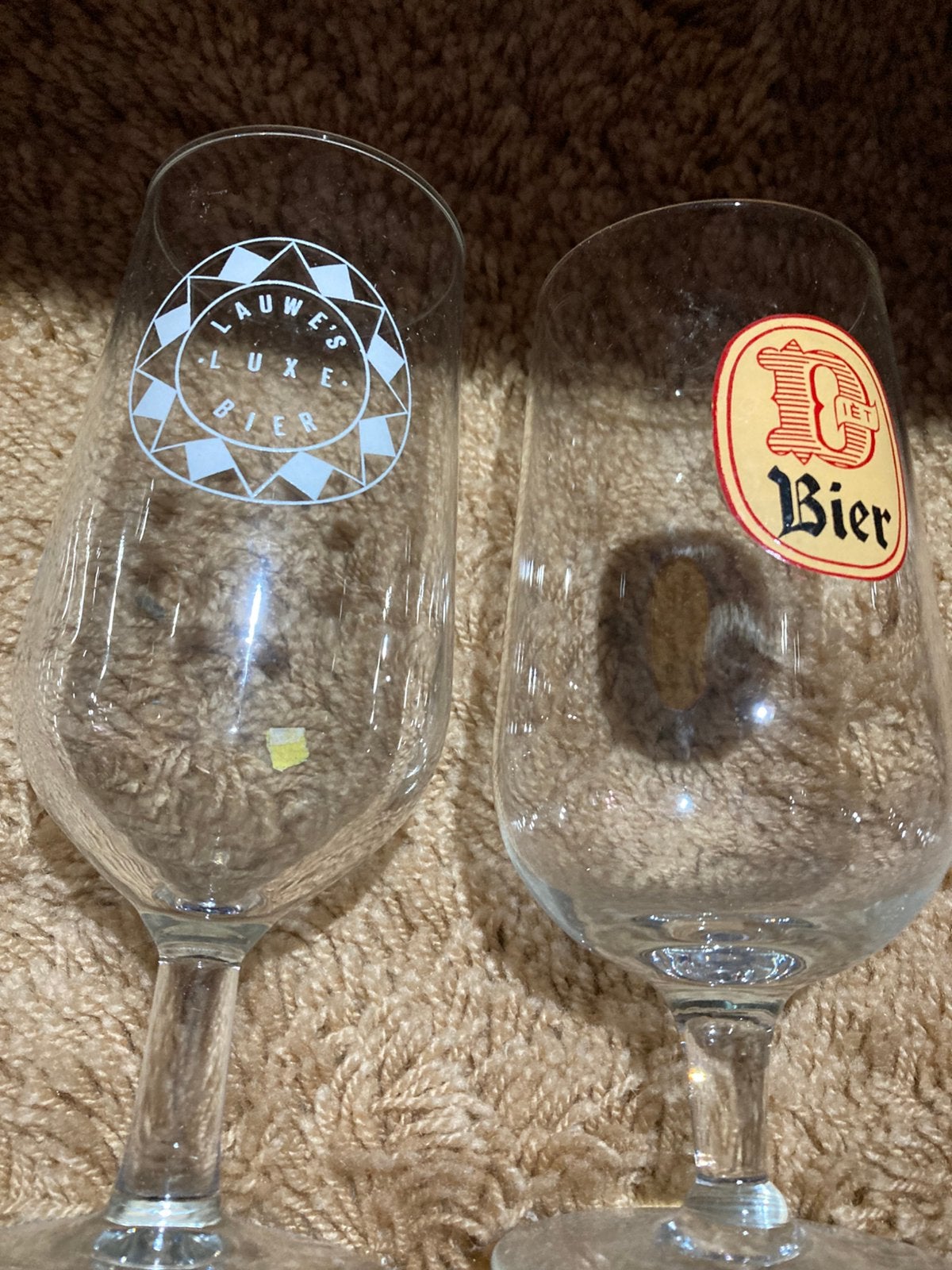 Verres de collecte de bière 1, Enlèvement, Comme neuf, Verre ou Verres