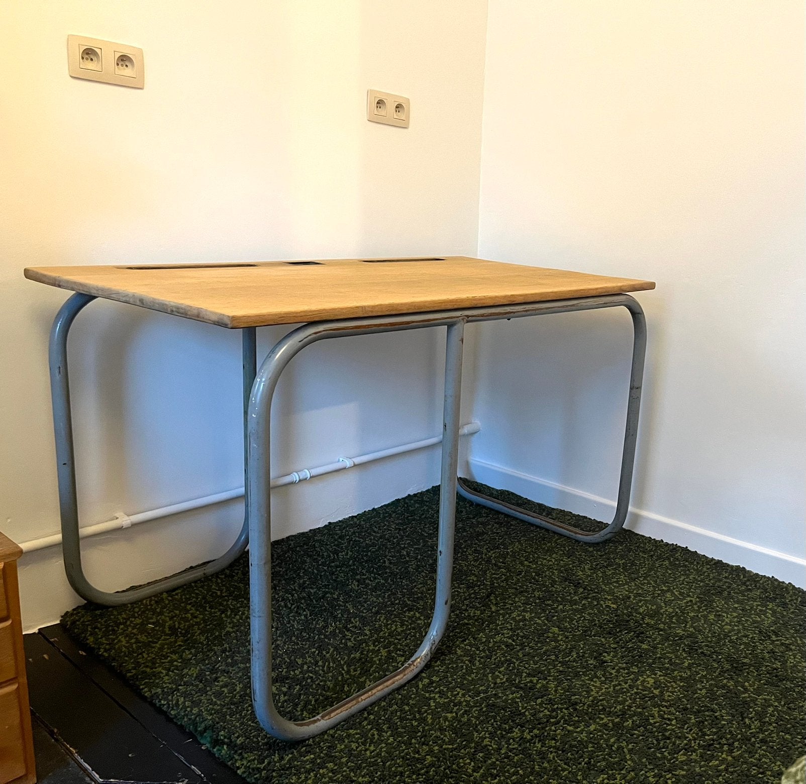 Bureau tubulaire vintage, Maison & Meubles, Bureau d'écolier, Métal, Vintage, Enlèvement