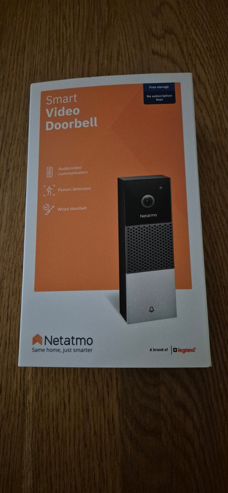 deurbel van Netatmo, Ophalen, Bewegingsdetectiesensor, Zo goed als nieuw, Bedraad