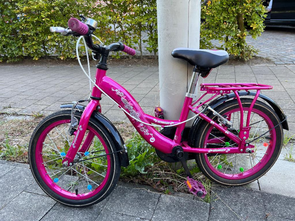 Meisjesfiets 16 inch, Fietsen en Brommers, Ophalen, Zo goed als nieuw, 16 inch, Mickeybike