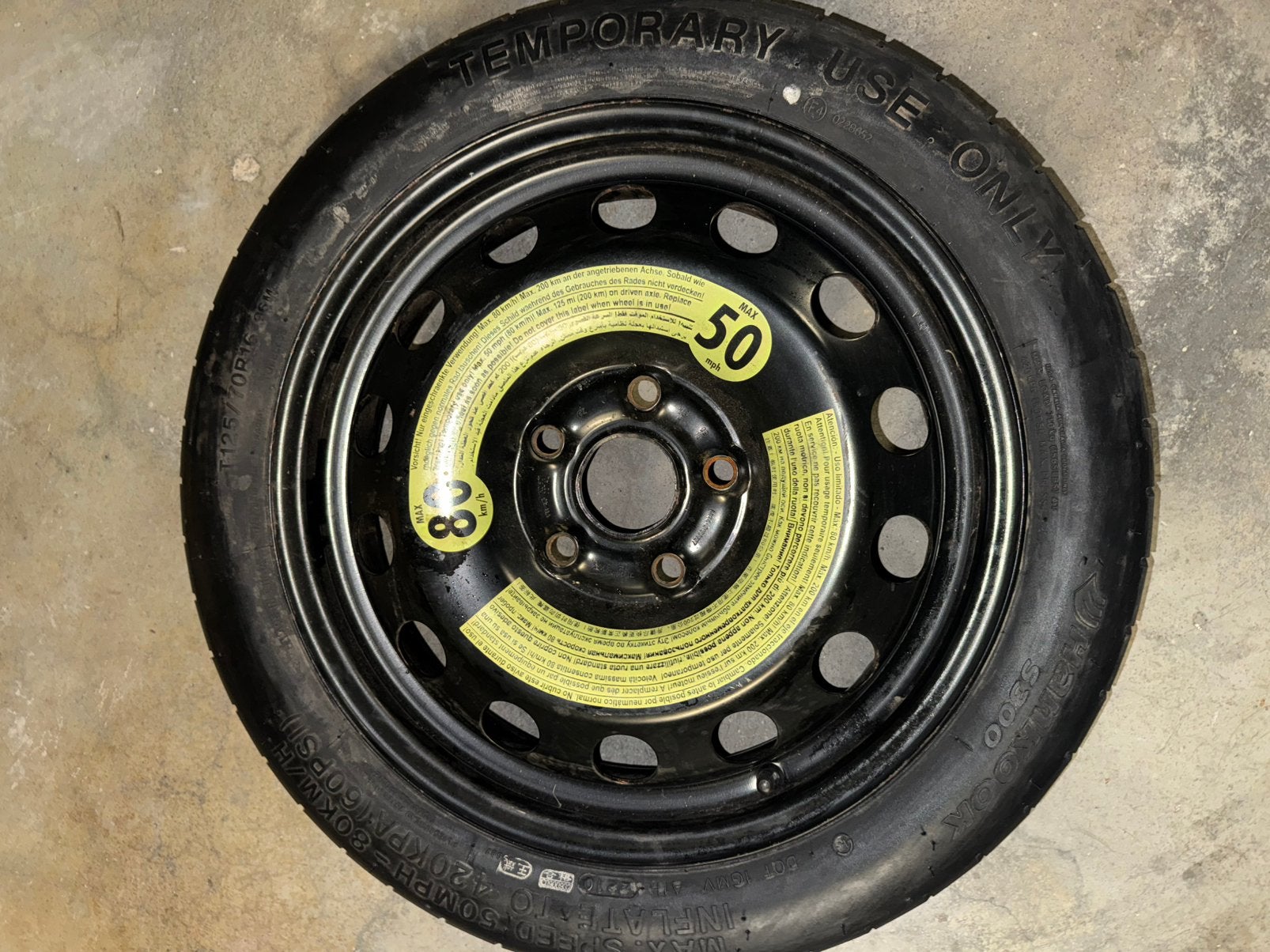 Roue de secours, VW, Autos : Pièces & Accessoires, Enlèvement, Pneus et Jantes