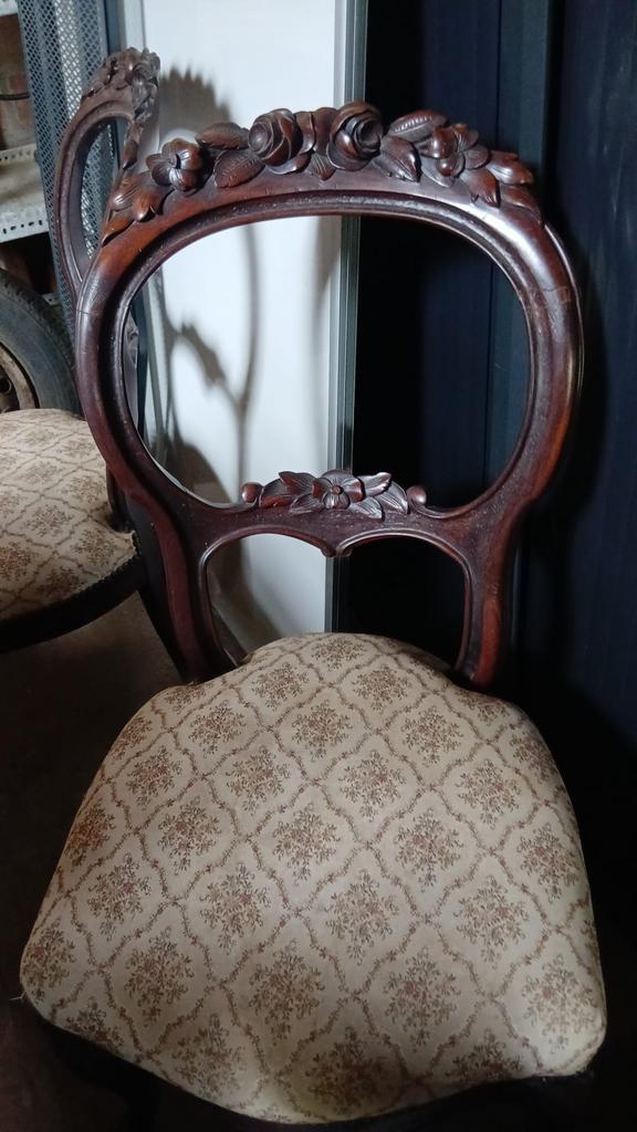 Lot de 2 chaises style Louis XV / Napoléon III, Enlèvement