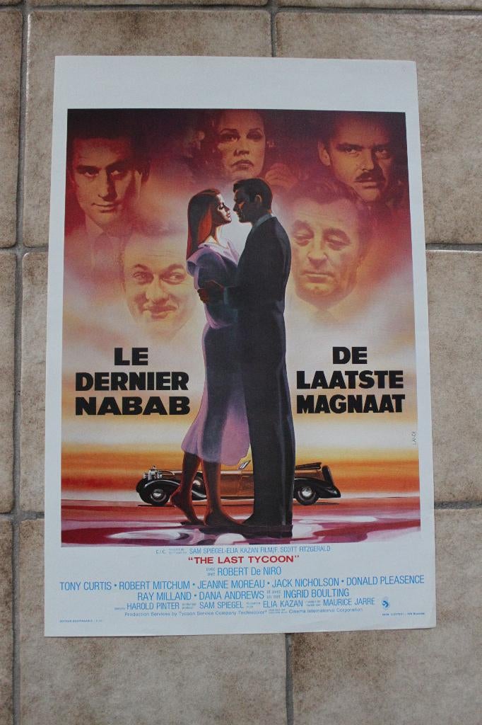 filmaffiche The Last Tycoon 1976 Robert De Niro filmposter, Rechthoekig Staand, Ophalen of Verzenden, Zo goed als nieuw, A1 t/m A3