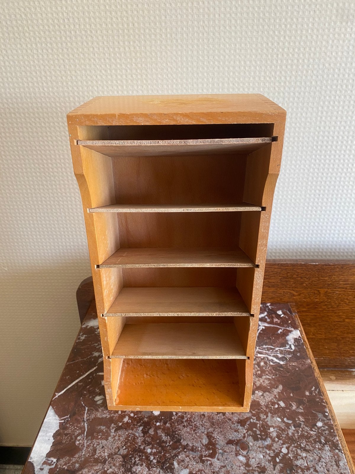 Vintage houten bureau organizer, Ophalen of Verzenden