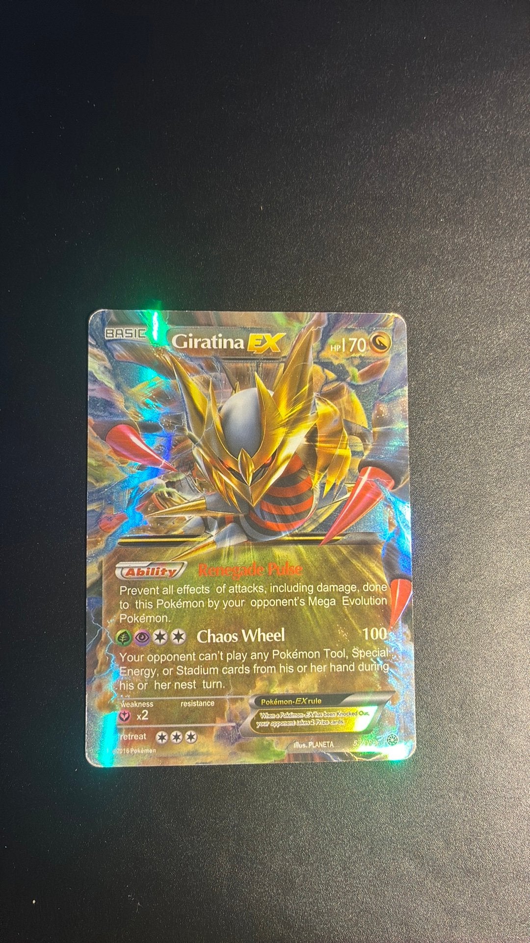 Giratina ex kaart, Enlèvement, Comme neuf