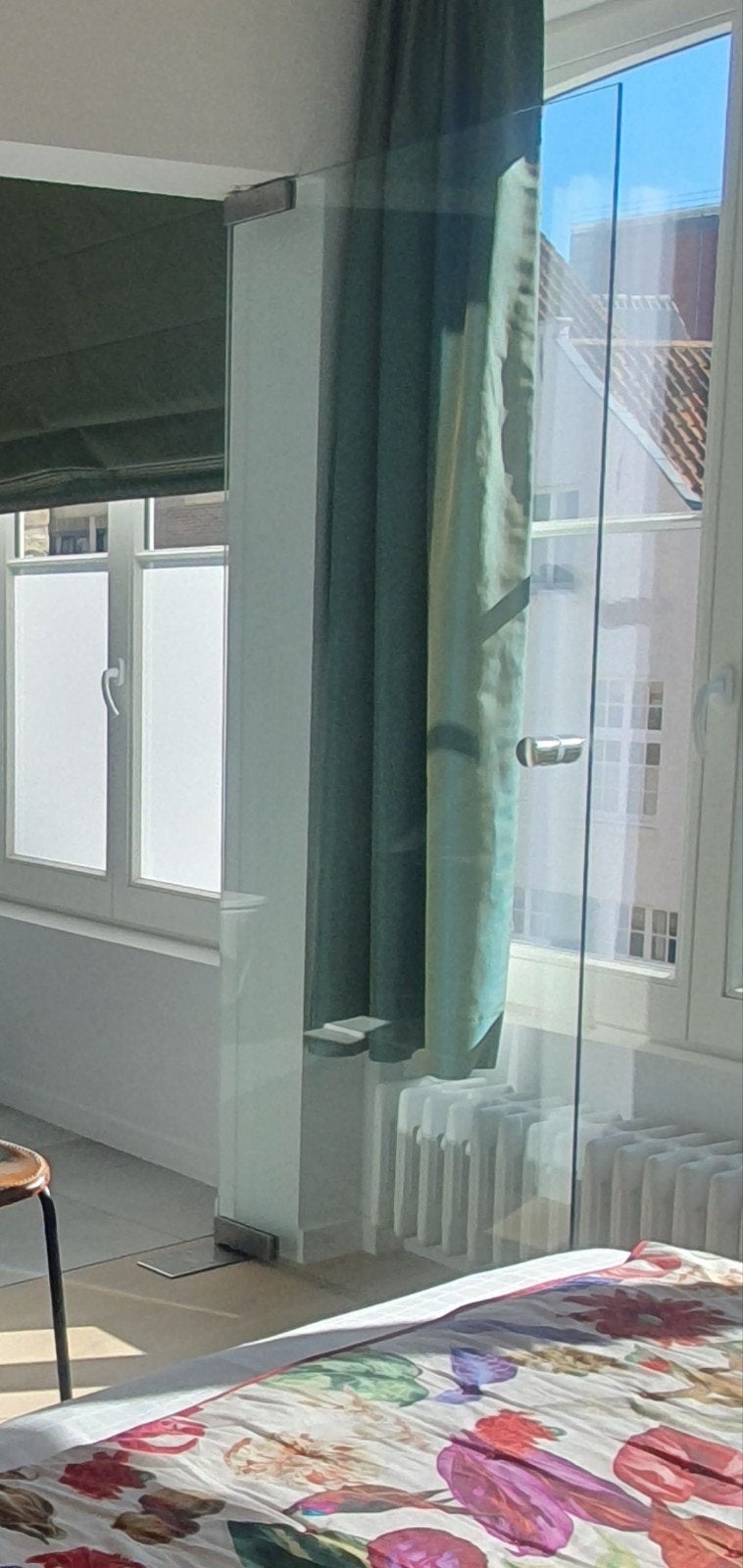 glazen deuren met pomp en bevestigingen, Doe-het-zelf en Bouw, Ophalen, 80 tot 100 cm, Binnendeur, 200 tot 215 cm