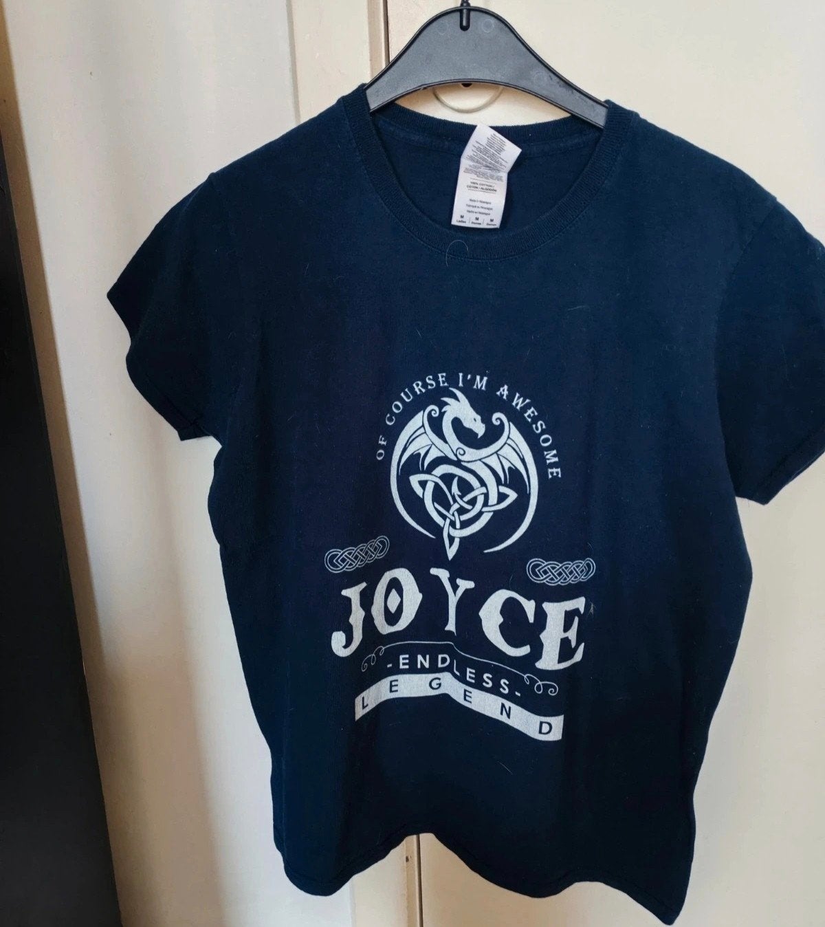 Name shirt, Kleding | Dames, T-shirts, Blauw, Zo goed als nieuw, Korte mouw, Gildan