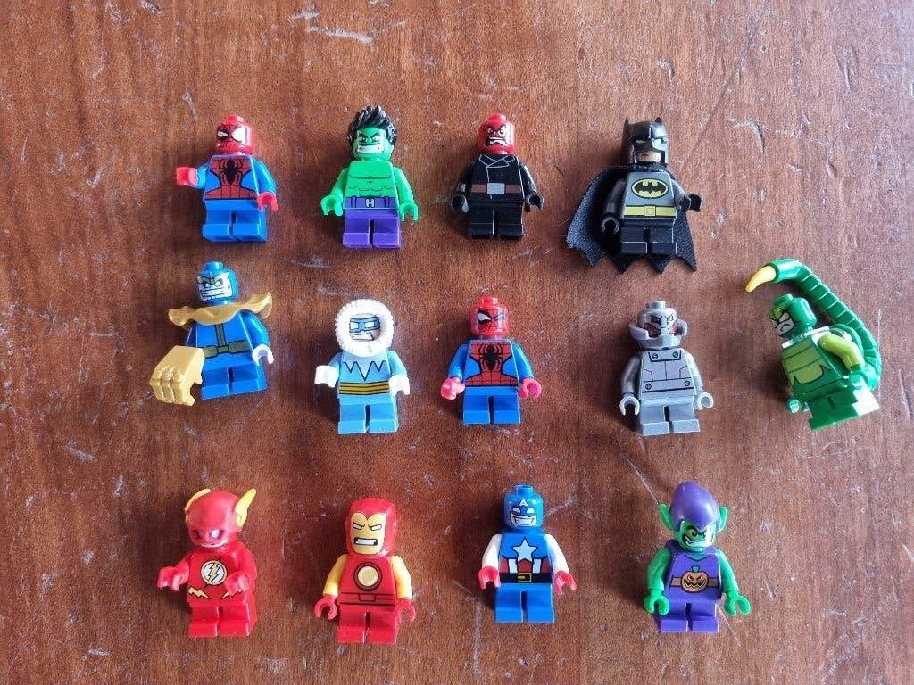13 Lego Marvel & DC Comics Minifigs, Kinderen en Baby's, Speelgoed | Duplo en Lego, Inclusief minifiguren, Gebruikt, Marvel, Lego