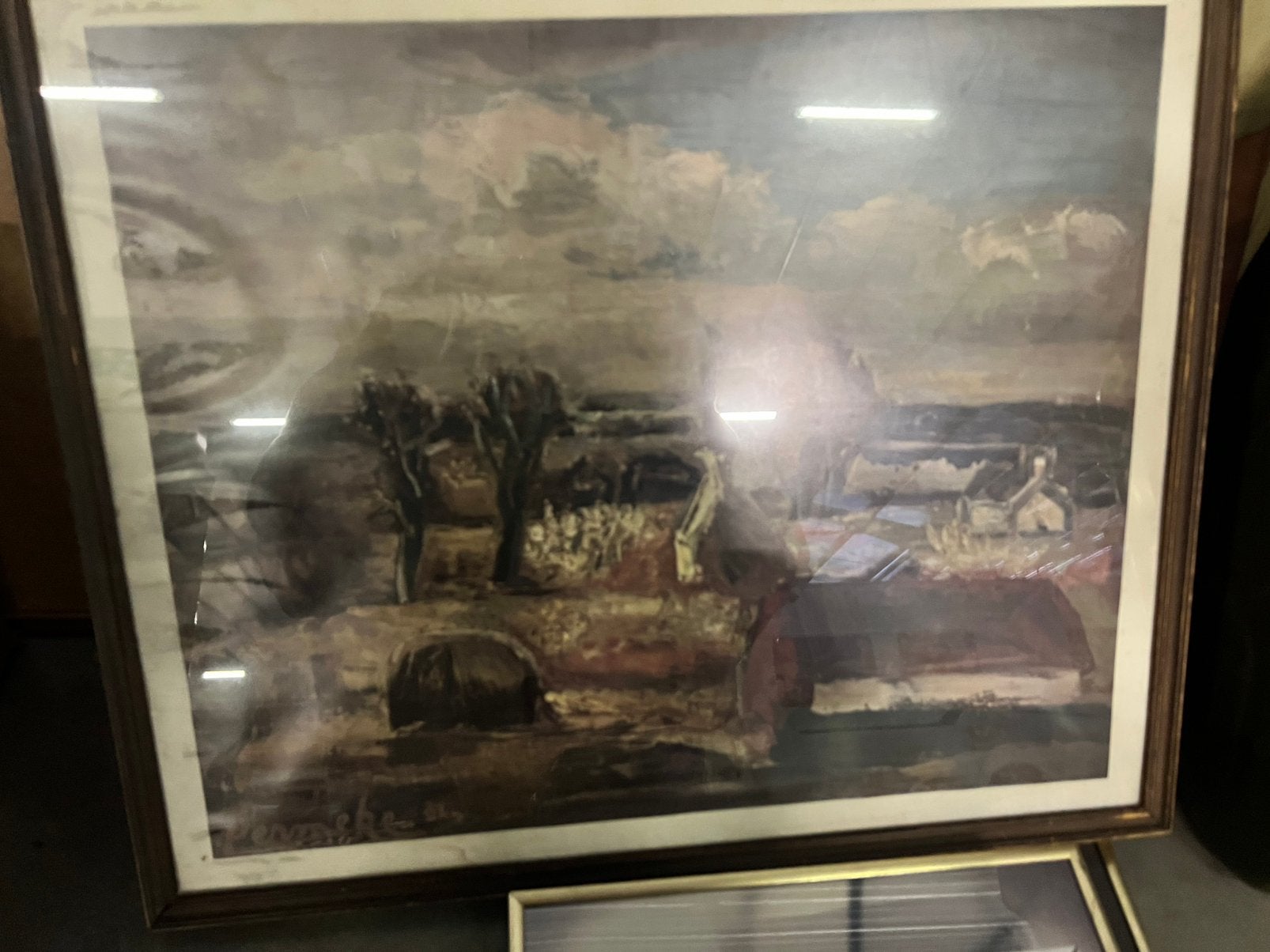 Schilderij gesigneerd met Permeke, Antiek en Kunst, Ophalen, Gesigneerd