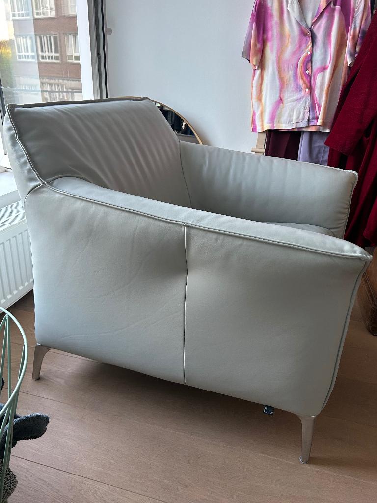 Lederen fauteuil, 75 à 100 cm, Enlèvement ou Envoi, Comme neuf, 75 à 100 cm