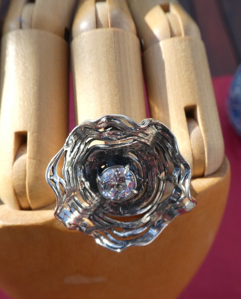 Magnifique bague en argent 925 neuve, Bijoux, Sacs & Beauté, Bagues, Enlèvement ou Envoi, Neuf, Argent, Argent