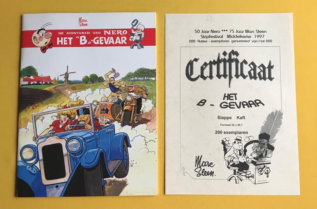 Nero - Het B gevaar - Oplage 200ex. - 1997, Boeken, Stripverhalen, Marc Sleen, Eén stripboek, Nieuw, Ophalen of Verzenden