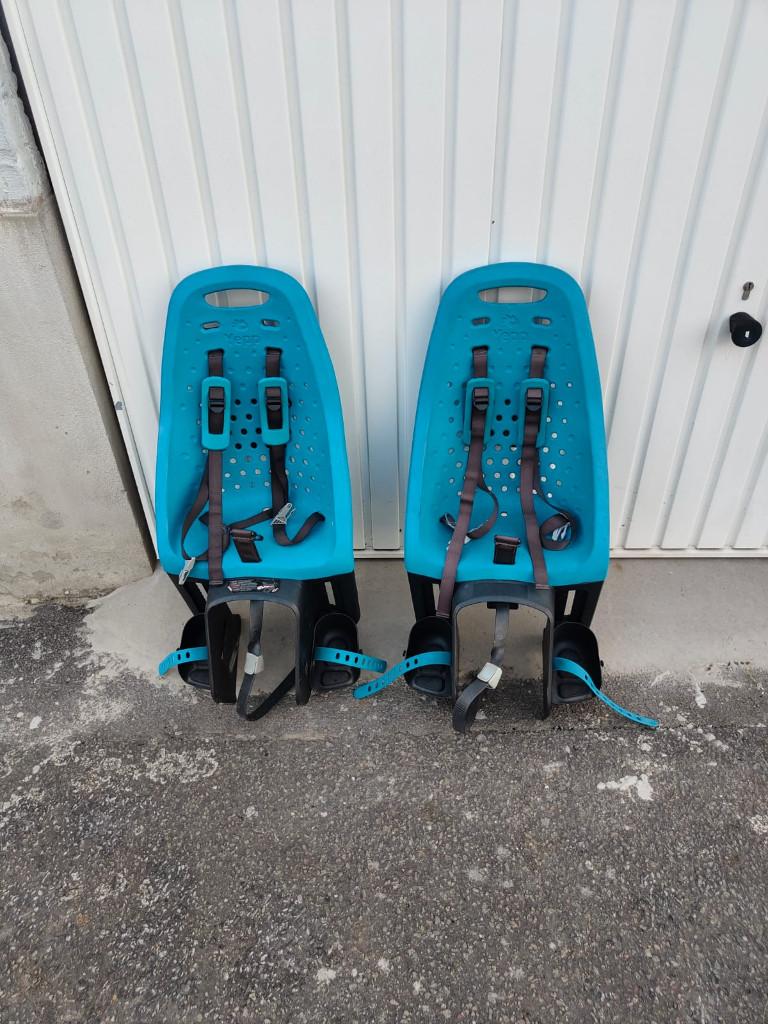 2 Sièges Yepp + 1 Housse, Fietsen en Brommers, Fietsaccessoires | Fietsstoeltjes, Ophalen, Achterzitje, Yepp, Gebruikt
