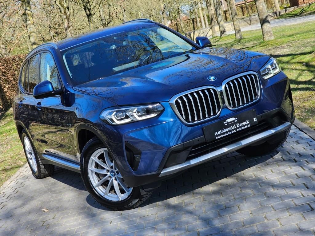 Bmw X3 2.0 Xdrive 30E FACELIFT | 360CAMERA | TREKHAAK, Automaat, 2000 kg, Blauw, Parkeerassistent