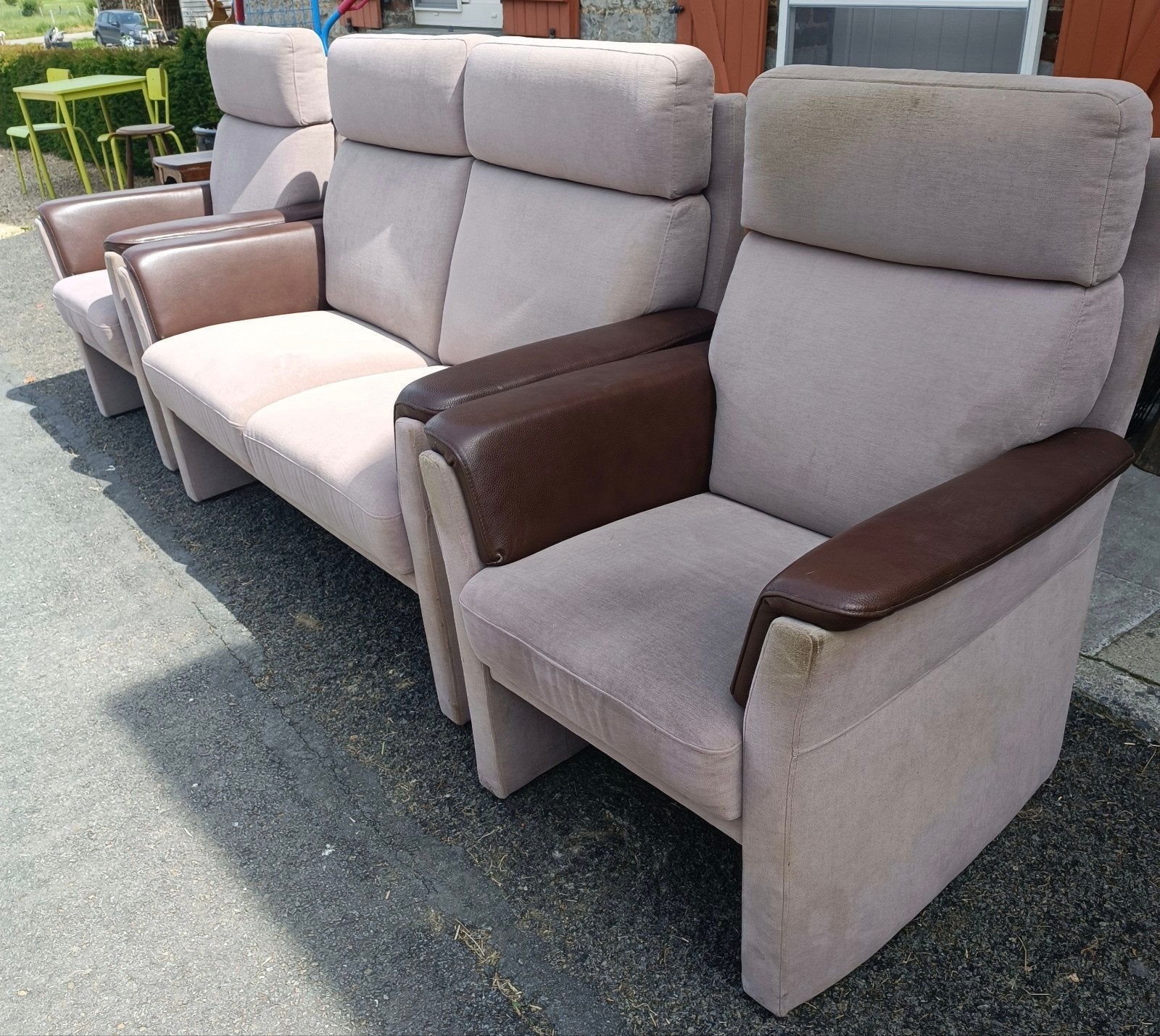 Fauteuils de salon trois pièces., Maison & Meubles, Enlèvement