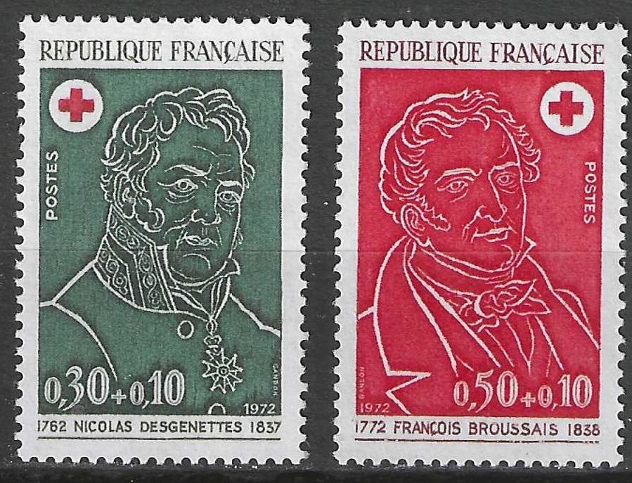 Frankrijk 1972 - Yvert 1735-1736 - Rode Kruis (PF), Postzegels en Munten, Verzenden, Postfris