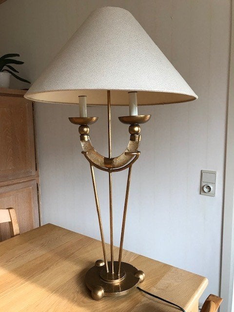 tafellamp, Beige, Avec abat-jour, Comme neuf, Enlèvement