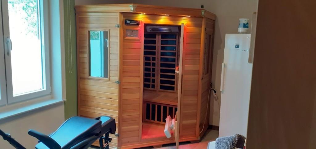 infrarood sauna, Sport en Fitness, Sauna, Ophalen, Gebruikt, Infrarood, Complete sauna