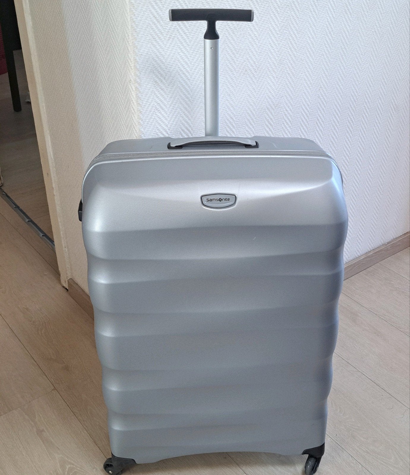 samsonite grande valise trolley 4x roulettes légère +_75/45, Enlèvement, Comme neuf, Roulettes