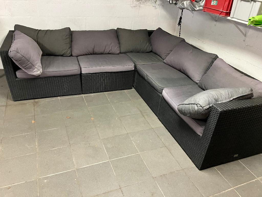 Lounge zetel voor buiten, Ophalen, 5 zitplaatsen, Gebruikt, Loungeset