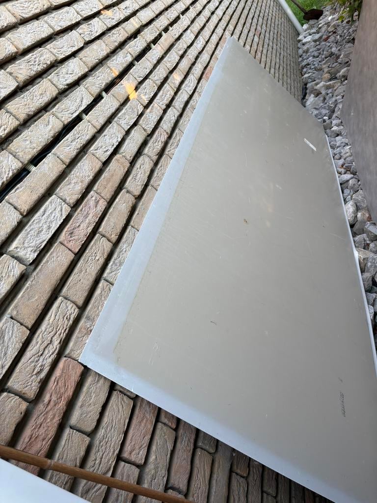 2 Plastieken plaat voor keuken, Doe-het-zelf en Bouw, Platen en Panelen, Ophalen, Zo goed als nieuw