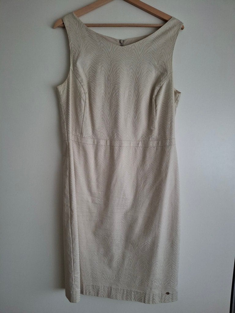 Jurk Terre Bleue maat 44, Kleding | Dames, Terre Bleue, Beige, Maat 42/44 (L), Ophalen of Verzenden