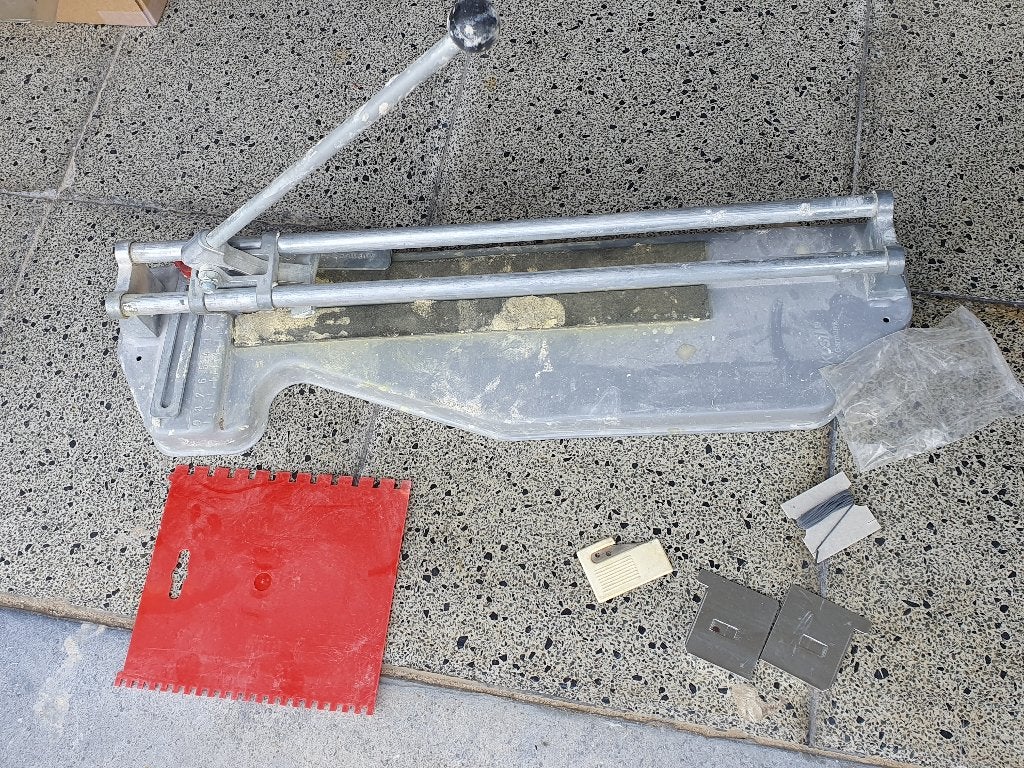 Tegelsnijmachine, Doe-het-zelf en Bouw, Ophalen of Verzenden, Gebruikt