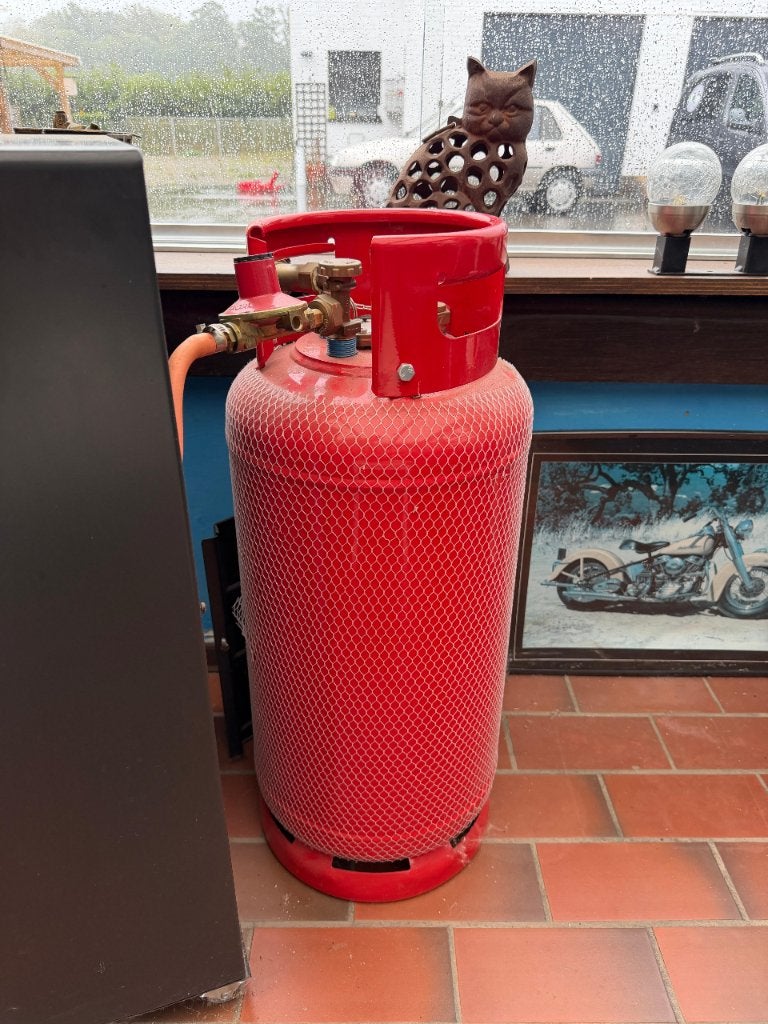 Gasfles, te vullen aan de pomp(LPG), Ophalen, Zo goed als nieuw
