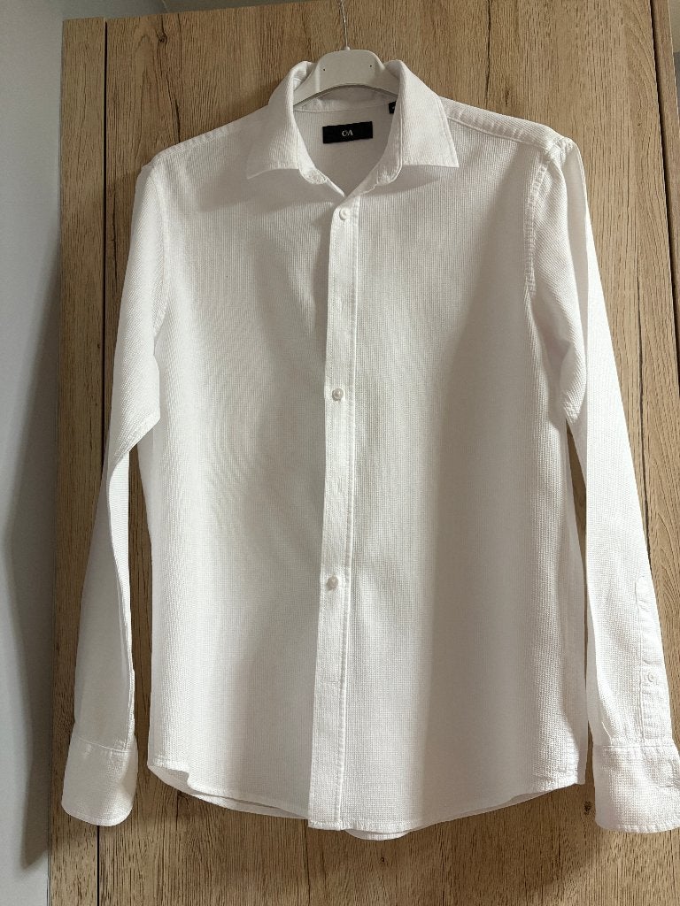 chemise blanche T S, Enlèvement ou Envoi, Comme neuf, Blanc, Tour de cou 38 (S) ou plus petit