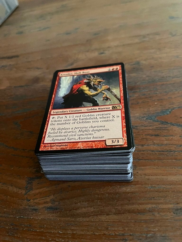 magic the gathering deck krenko goblins, Hobby en Vrije tijd, Verzamelkaartspellen | Magic the Gathering, Verzenden
