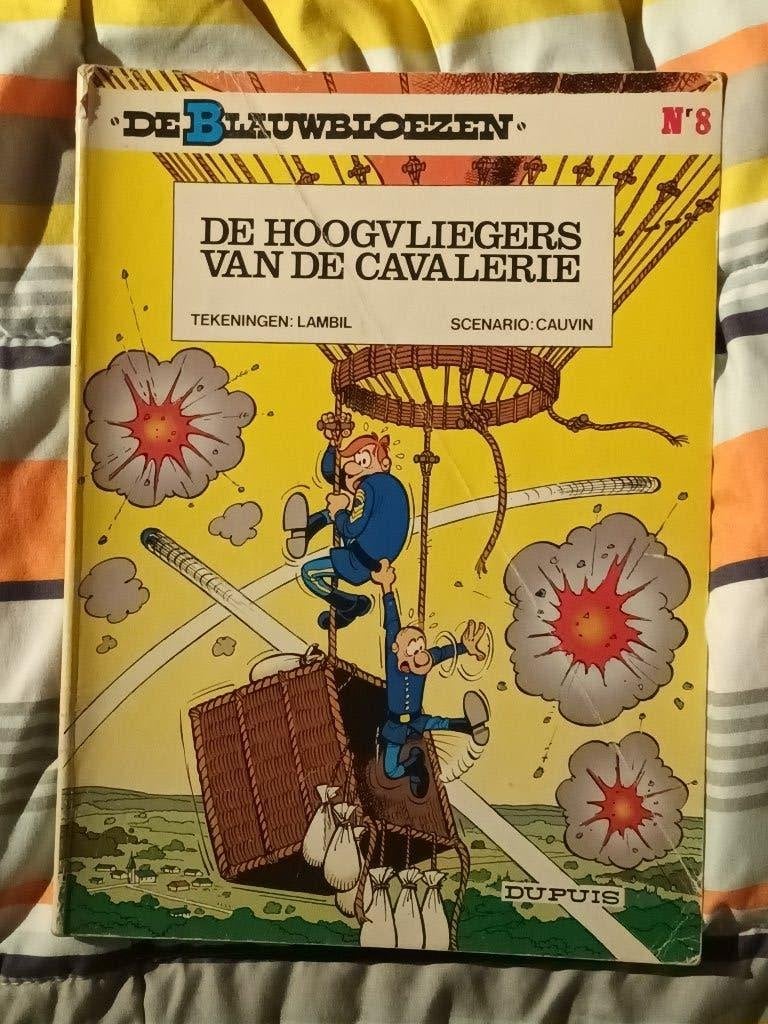 de blauwbloezen 8: de hoogvliegers van de cavalerie, Eén stripboek, Ophalen of Verzenden, Gelezen