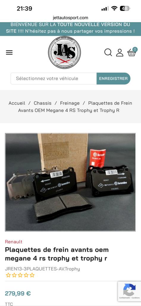 Romblokken voor Renault megan 4 RS, Autos : Pièces & Accessoires, Enlèvement ou Envoi, Renault