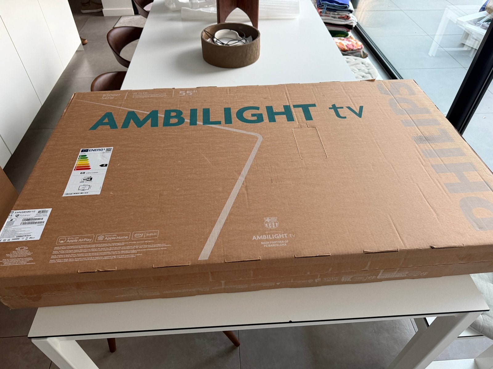 PHILIPS 55PUS8500 4k QLED TV 55 inch (2025), Ophalen, Zo goed als nieuw, QLED, Philips
