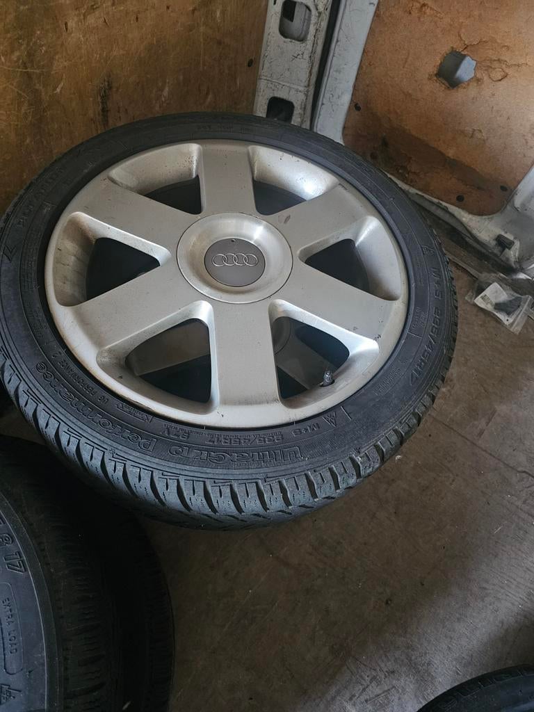 4 jante alu  audi avec pneux michelin, Enlèvement ou Envoi