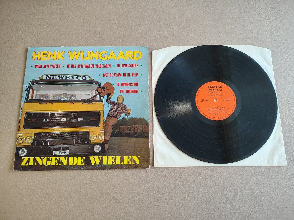 Vinyl LP: Henk Wijngaard - Zingende Wielen (1978) Telstar, Envoi, 7 inch, LP