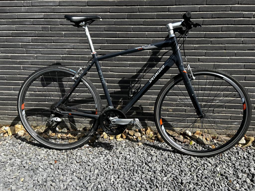 Grijze Specialized sportfiets 54, Gebruikt, 26 inch, Velgrem, Meer dan 20 versnellingen