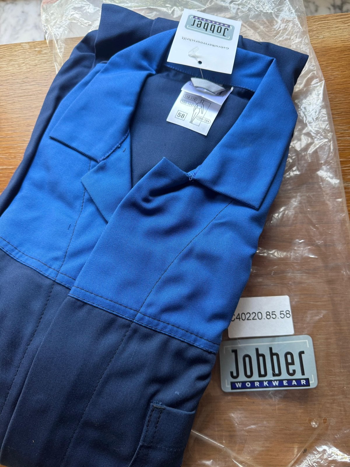 Blauwe werkoverall, Jardin & Terrasse, Vêtements de travail, Enlèvement ou Envoi, Neuf, Hommes, Ensemble