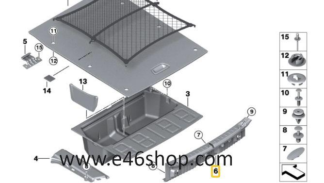 KOFFERBAK BESCHERMLIJST BMW F36 OE 51477337183, -, -, Nieuw, Ophalen of Verzenden