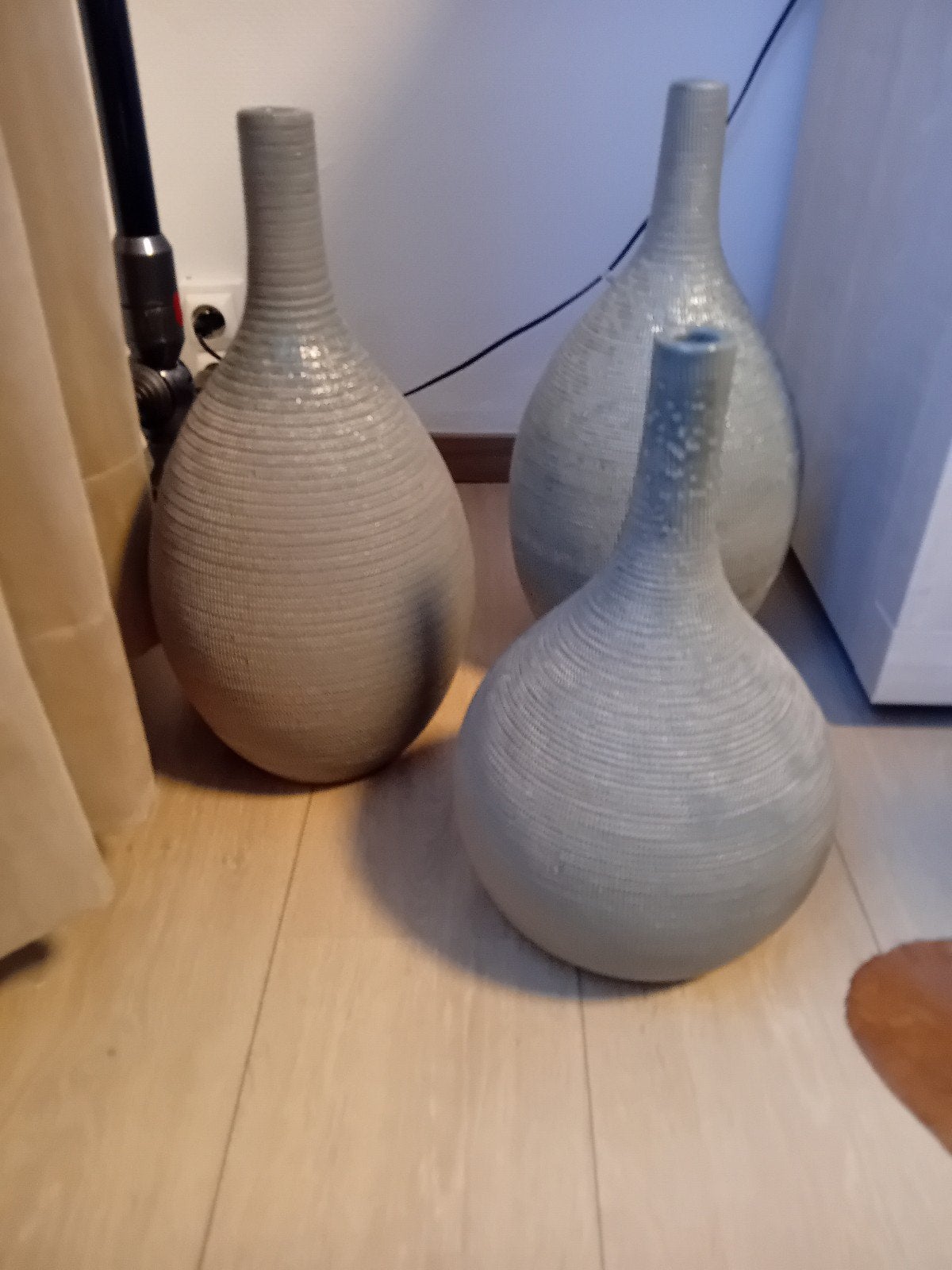 3 pots style jarre, Maison & Meubles, Enlèvement, Vert